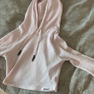 ECHT Light Pink Ribbed Pullover